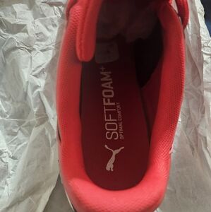 Puma Red Sneakers with SoftFoam+ New No Box Never Used 11 Size They Run 10.5